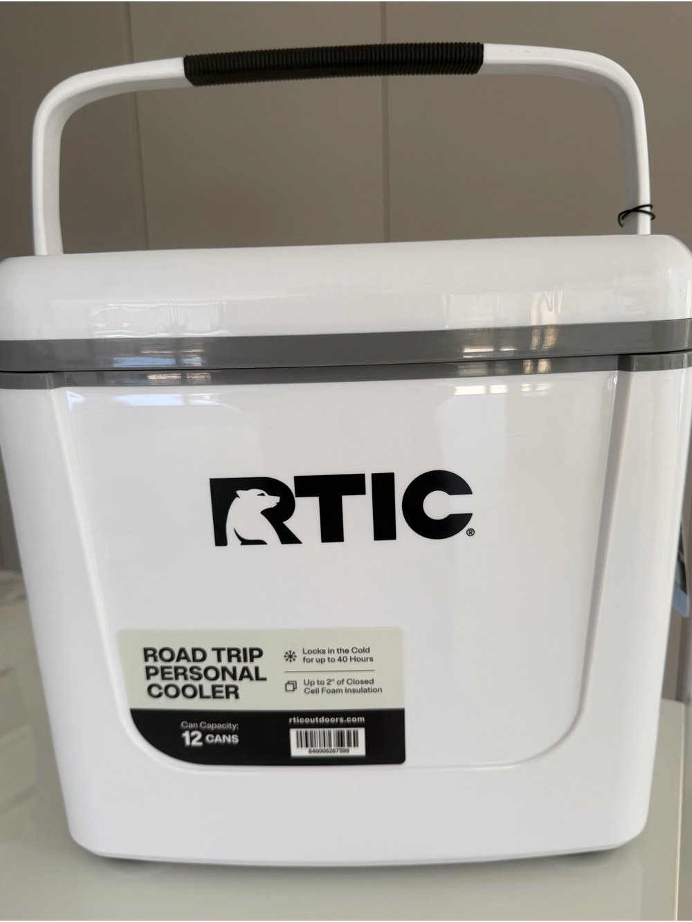RTIC White Road Trip Personal Cooler - 12 Can